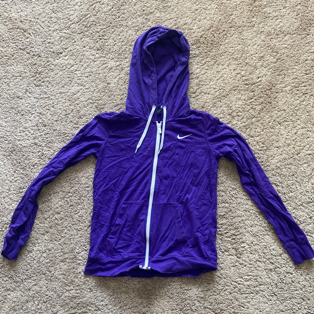 Nike purple zip up